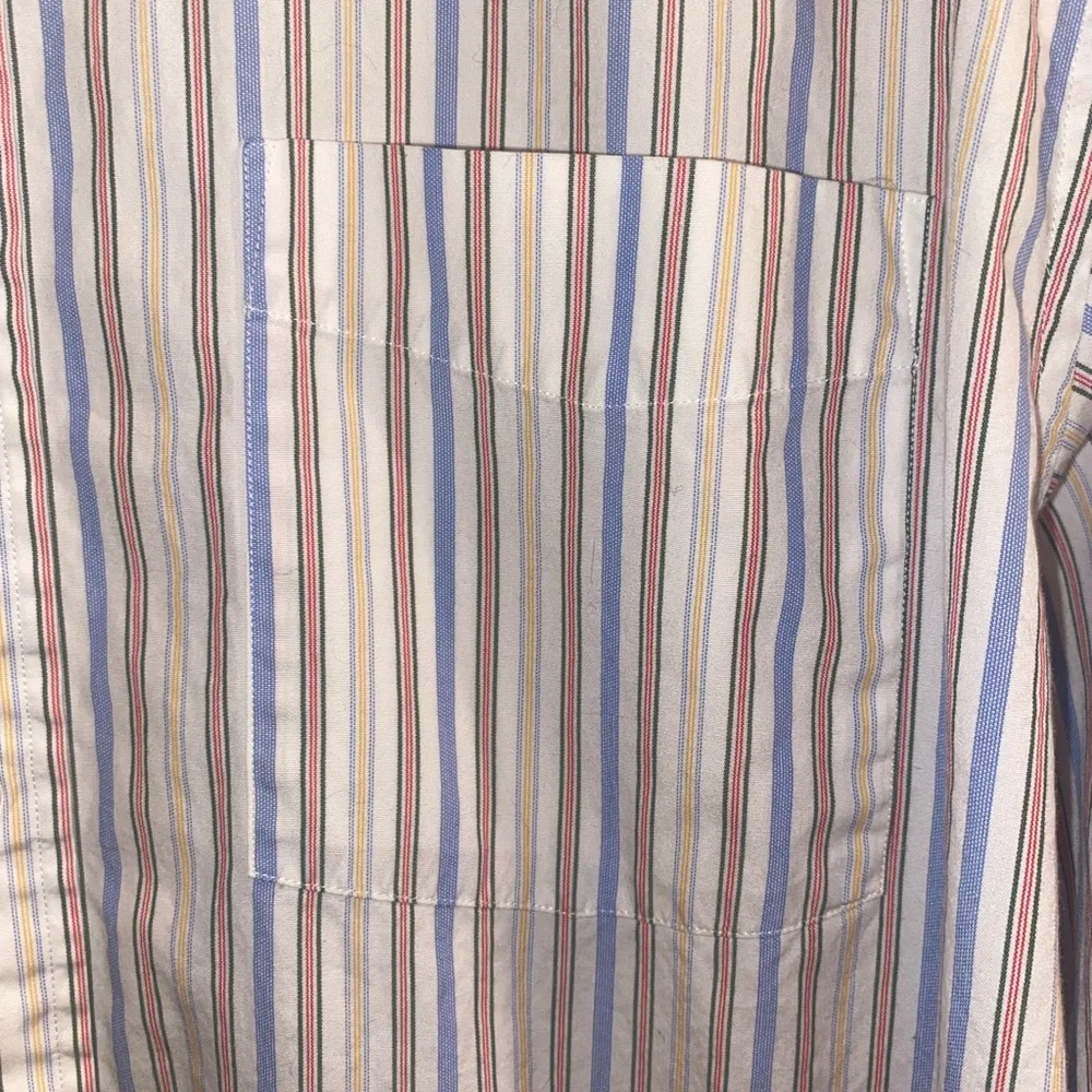 Vintage 90s J. Crew Stripe Button Down Shirt, sz 16-35